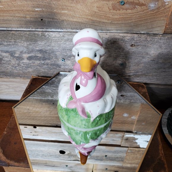 Mother Goose - Country Goose - Candy Dish - Votive Candle Holder - Picture 7 of 8